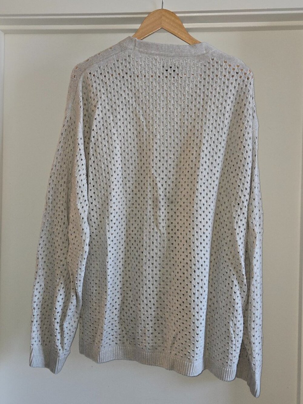 KOTN Men's Mina Cardigan in Oat Melange - Picture 6 of 6